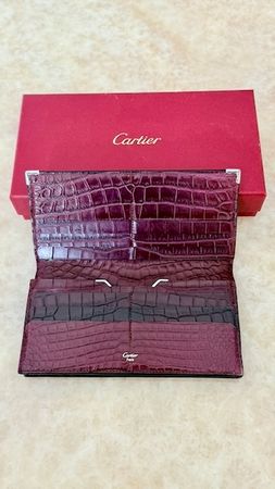 Cartier Portemonnaie Krokodilleder Must de Cartier schwarz