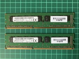 RAM-Set 2x DDR3 4GB 1RX8 PC3L 12800E