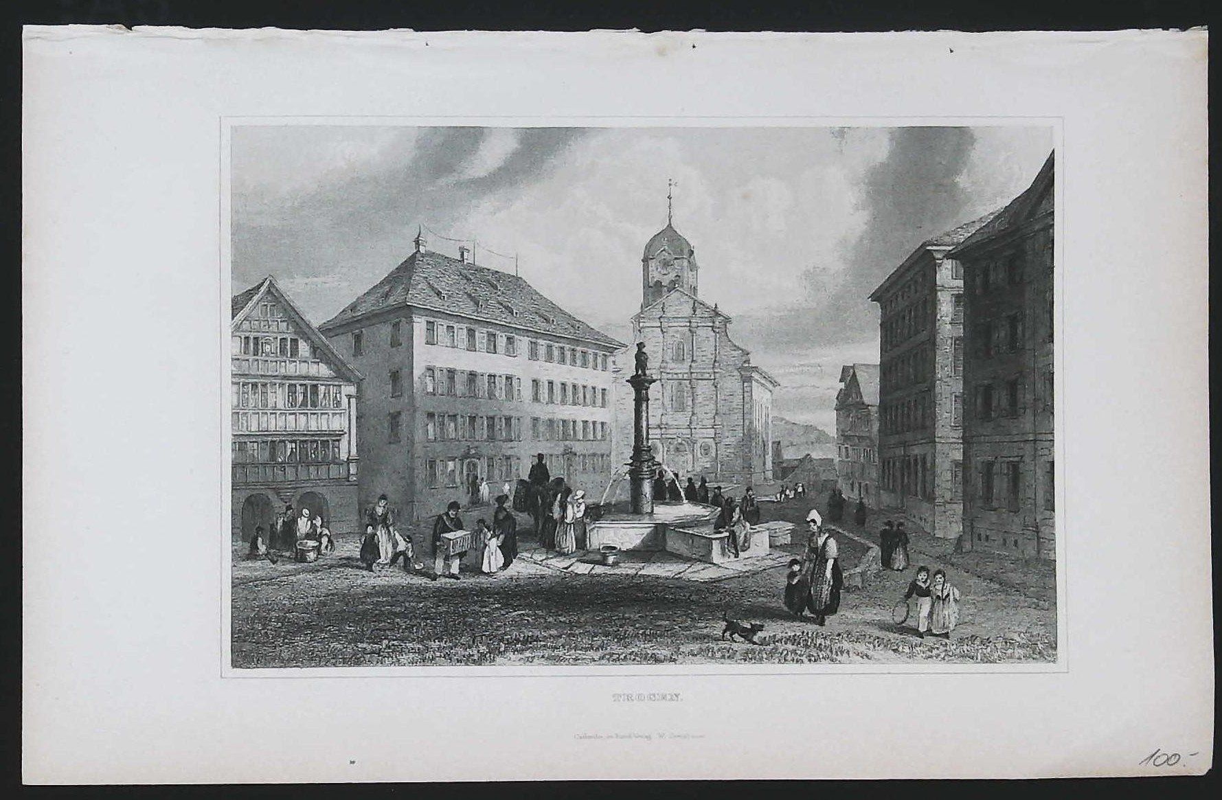 Incisioni: Trogen  Stahlstich  1836 – Usato da Rafz venduto da Helvet32