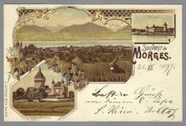 1897!, LITHO MORGES, TRÈS PROPRE!