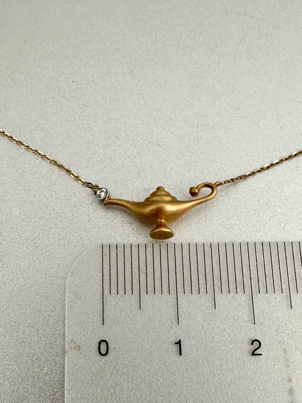 Catenine: 18K Gold Halskette, mit Diamant – Usato da Onex venduto da Antiqueshow 3