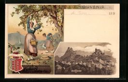 Litho Sion, Panorama, Reklame für Sucha