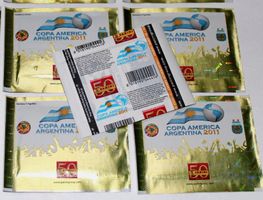 2011 panini copa america 2011, 1x  wunderschöne tüte