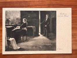Postkarte Beethofen und der Blinde ca. 1920 neu  (P667)