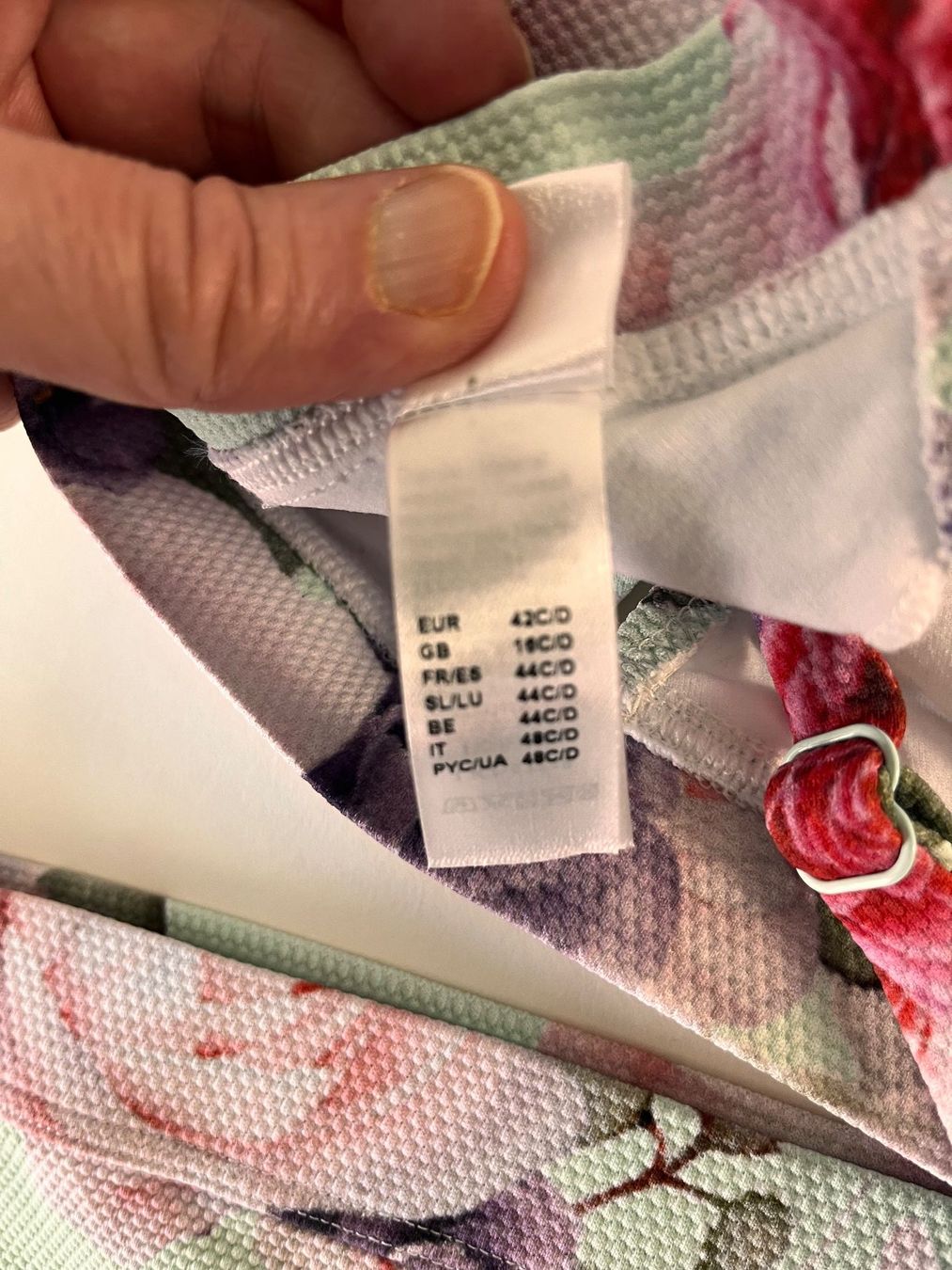Lascana Costumi da bagno & Bikini: LASCANA, Bikini, Grösse 42C/D, Farbe Hellgrün mit Blumen – Nuovo e nell'imballaggio originale da Rudolfstetten venduto da gst_g7xl 3