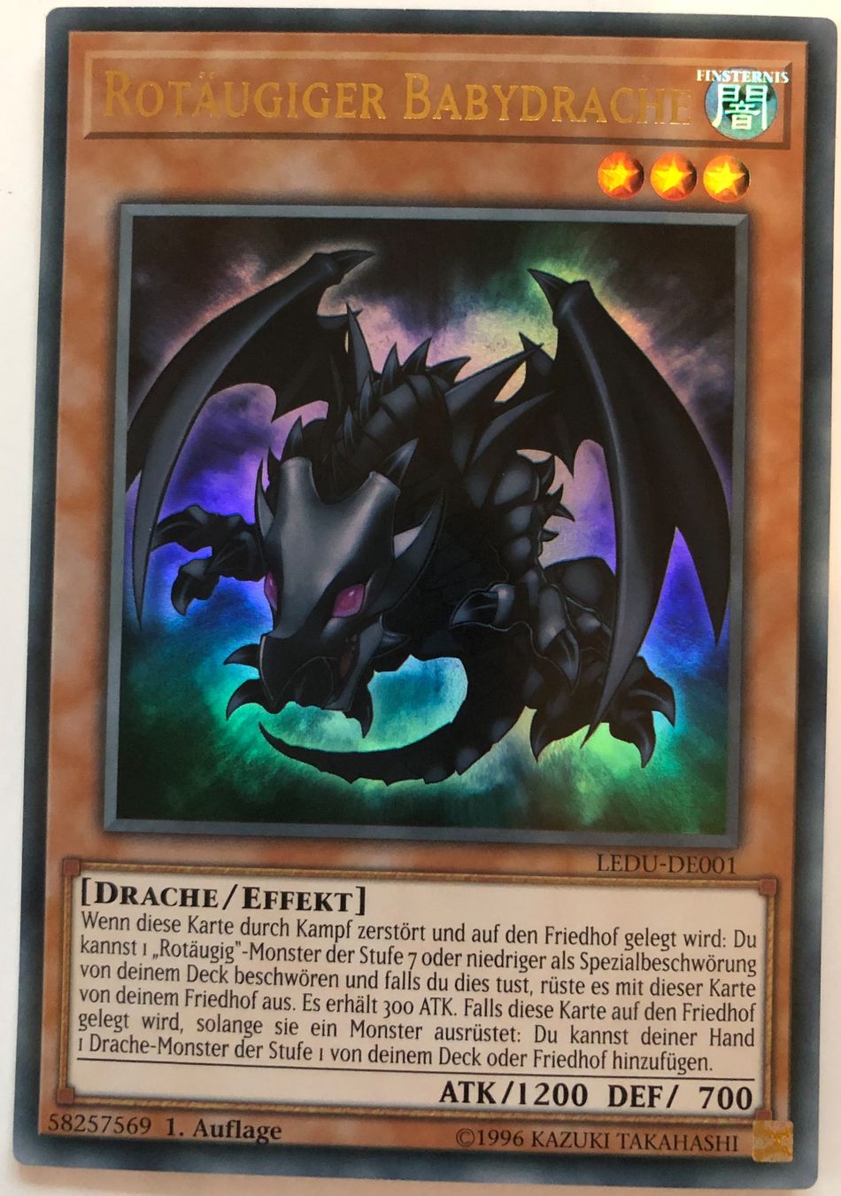 Yugioh Carte collezionabili: YuGiOh Rotäugiger Babydrache – Usato da Altstätten SG venduto da ChangeMaker