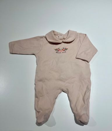 Vertbaudet, süsser,  Baby Schlafanzug, Strampler, rosa Gr.56