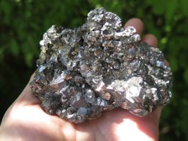 Bleiglanz mit Pyrit, sehr glänzend, ca. 603 gr.