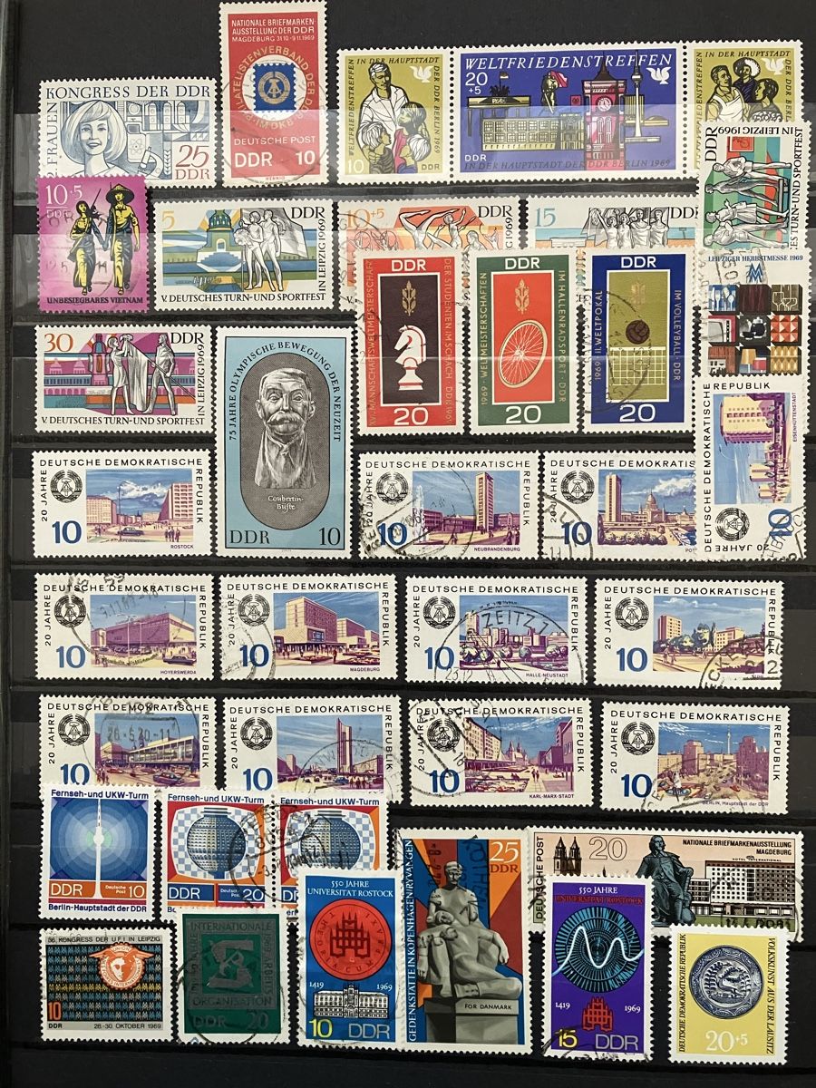 Tutti i francobolli: Deutschland DDR gest/postfr 6s 1966-70 – Usato da Cham venduto da Diablo1232 4