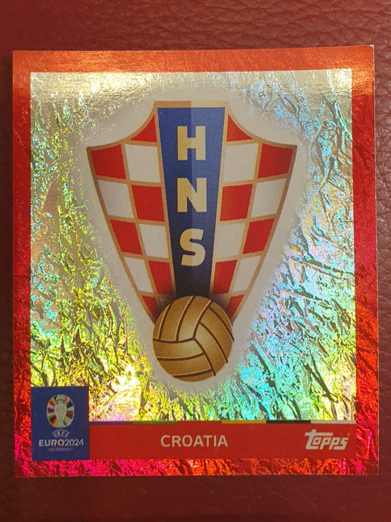 Topps Sammelbilder & Trading cards: Topps Euro 2024 Sticker  Wappen CRO 1 CROATIA – Neu und originalverpackt aus Winterthur von Heazint