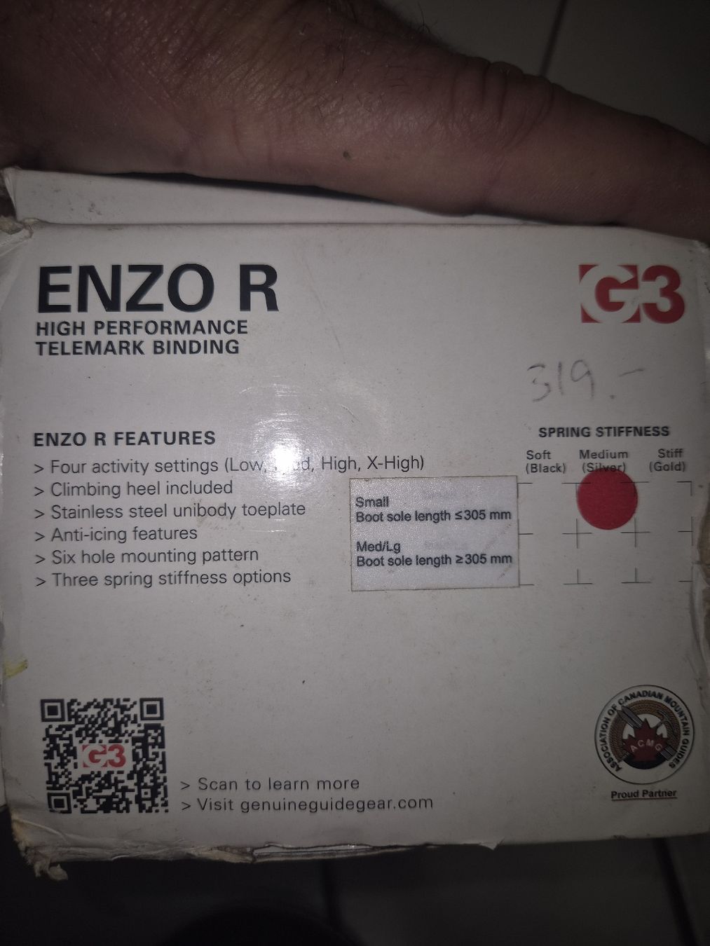 Attacchi: Fixations telemark G3 Enzo M – Nuovo e nell'imballaggio originale da Porrentruy venduto da jer_6hmq 2