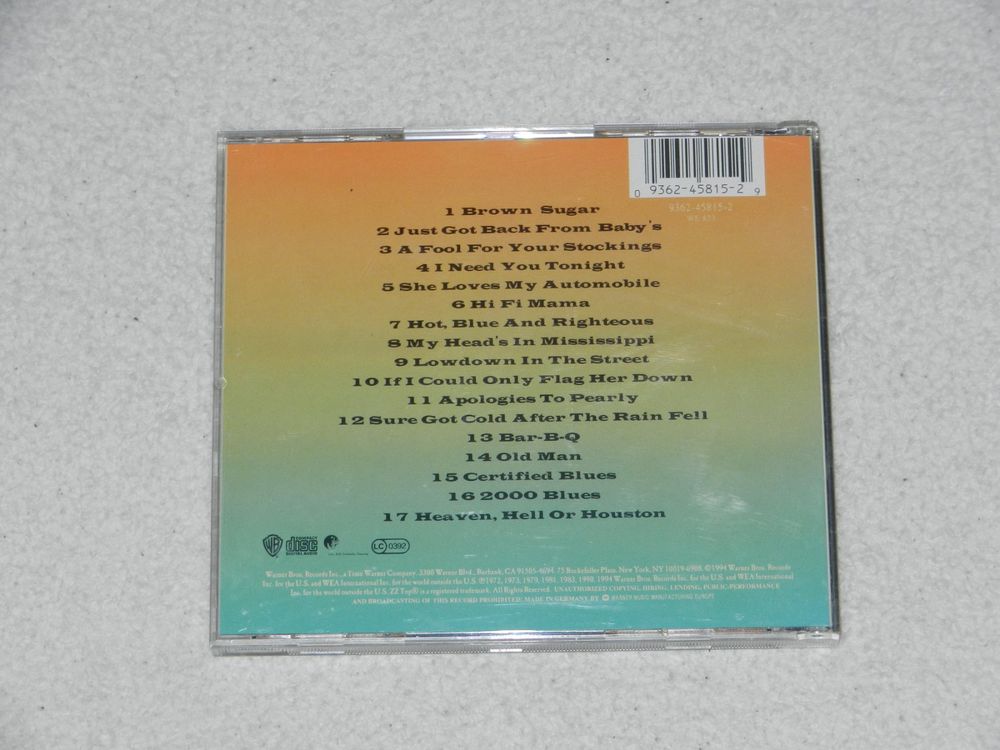 CD ZZ TOP ONE FOOT IN THE BLUES / 1994 US Kaufen auf Ricardo