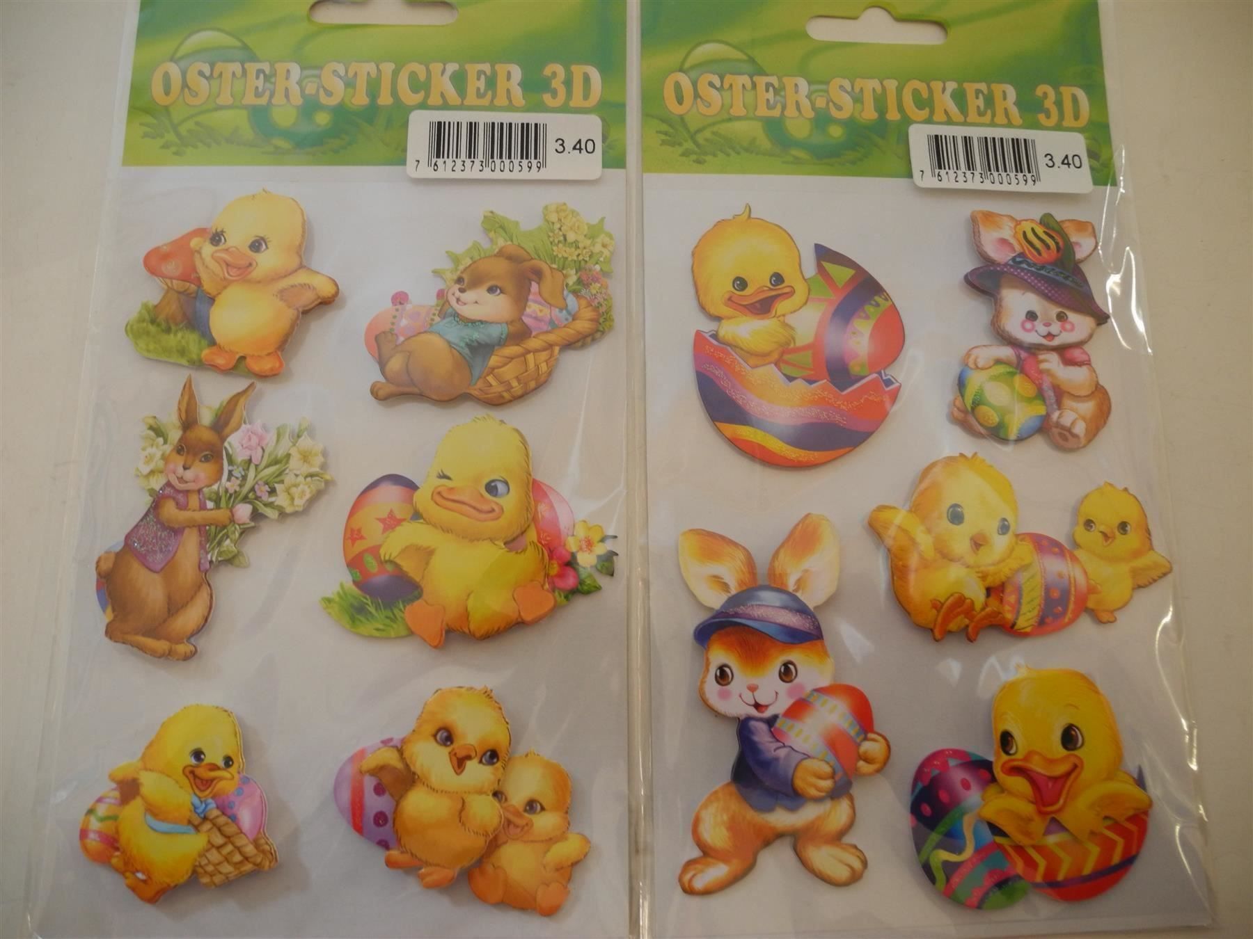 Aufkleber: 4 Hasen-Sticker 3D, b42 – Neu (gemäss Beschreibung) aus Kottwil von Crazyrolf 1