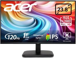 Monitor 24 Zoll Full HD IPS 120Hz HDMI VGA Büro Gaming LED