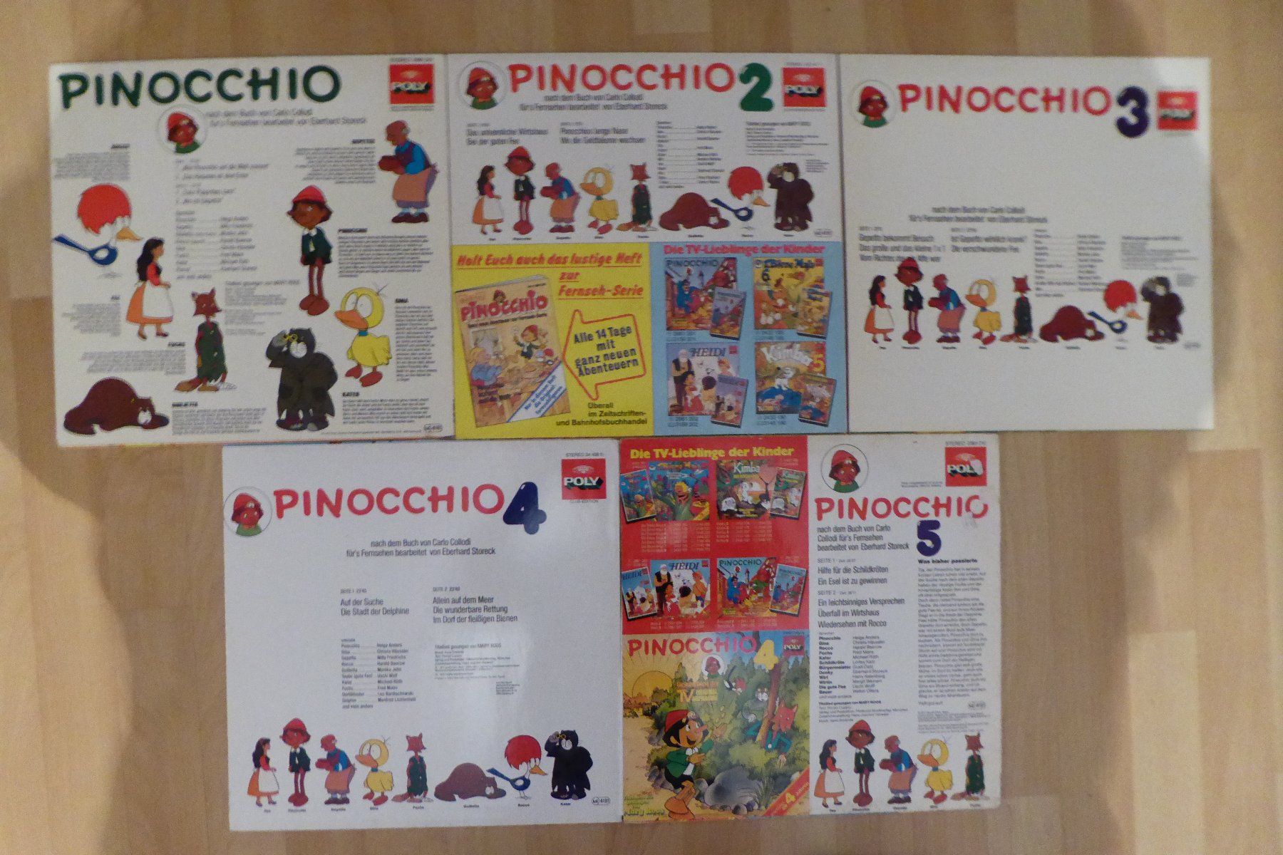 Dischi in vinile: 5x LP Pinocchio Poly Kinder – Usato da Allschwil venduto da Summelsarium