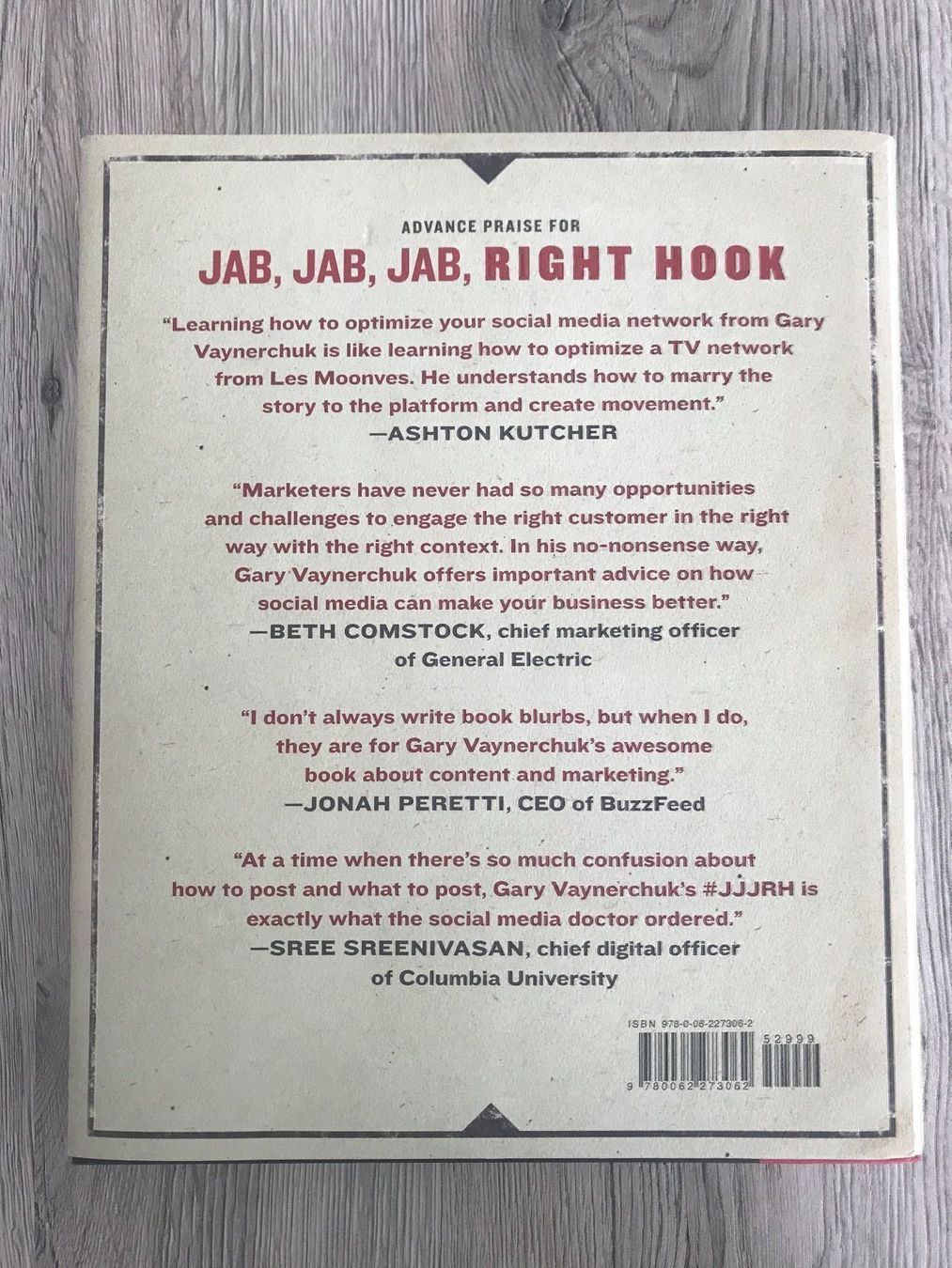 Libri: Book - Jab, Jab, Right Hook from Gary V. – Nuovo (secondo la descrizione) da Baar venduto da Charbin 1
