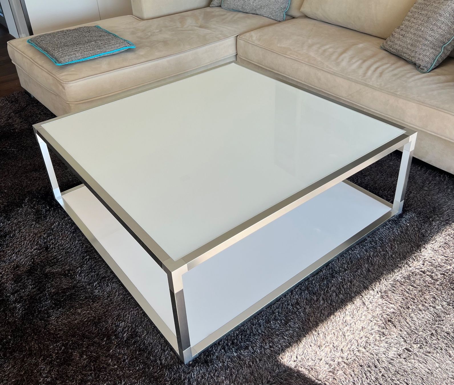 Ligne Roset Tavoli: Ligne Rose Couchtisch Glasplatte – Usato da Herrliberg venduto da sir_58tl 1