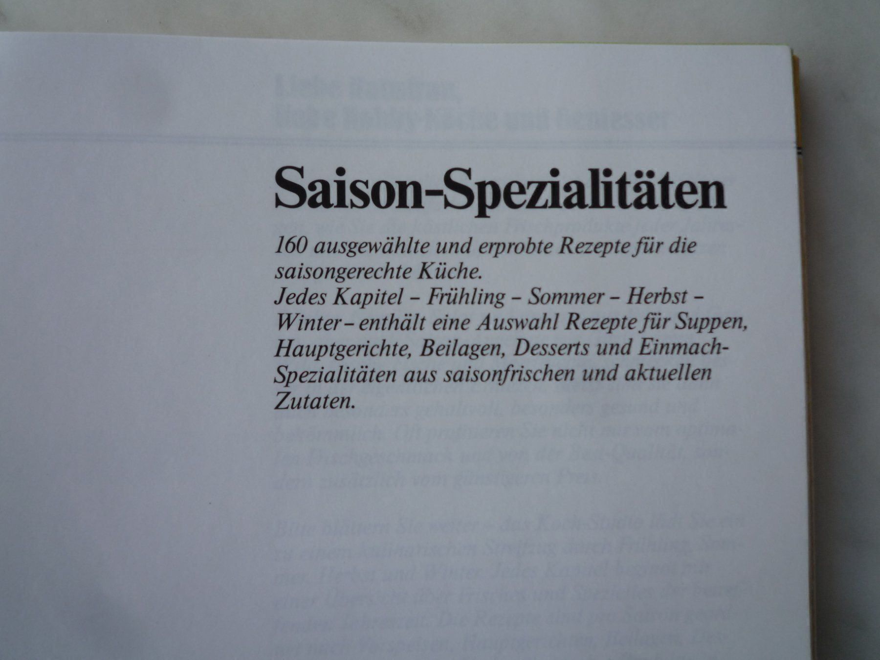 Libri: Saison-Spezialitäten – Usato da Rafz venduto da Sonnenblume305 1