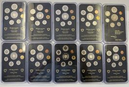 (2455) Schweiz, 10 x Münzsätze orig. 1984-87/89, 1994-98