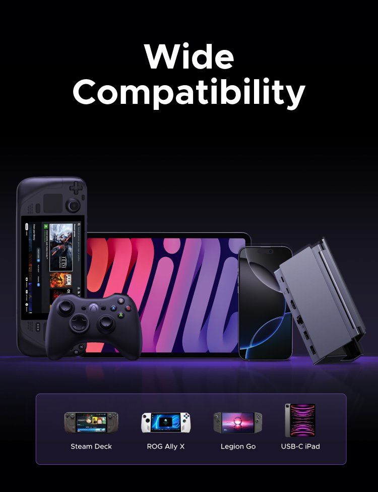 Docking station: Docking Station 4k@60fps - Steam Deck,ROG ally, Legion Go – Usato da Glattbrugg venduto da har_jgc7 9