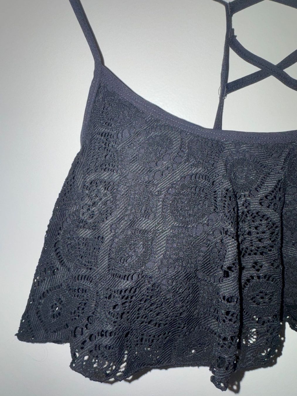 Costumi da bagno & Bikini: Bikini Top schwarz mit Spitze – Grösse L – Usato da Bern venduto da MissionAusmisten 1