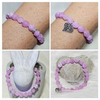 Lila Angelite Jade-Herz Armk. - Spendenaktion