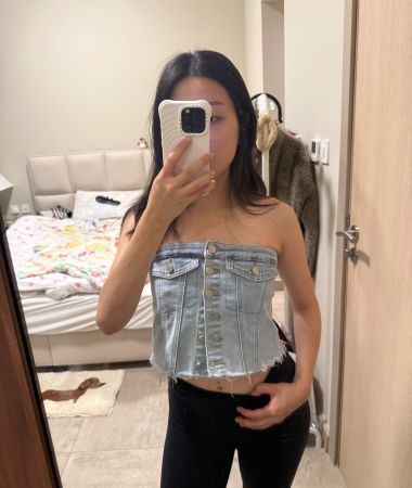 Summer Denim tube top