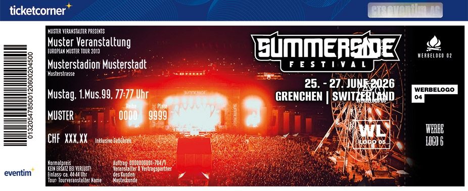 Tickets: Summerside Festival 3-Tagespass – Neu und originalverpackt aus Herisau von Nathanael777