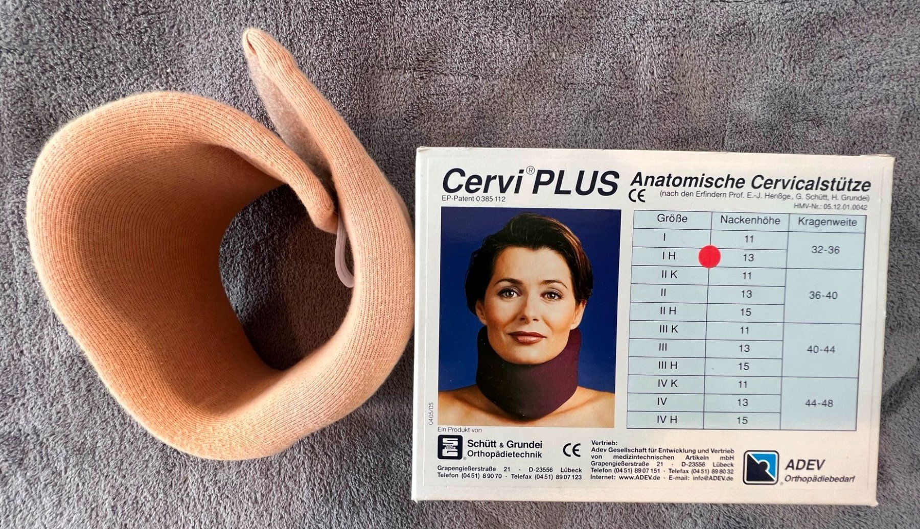 Medizinische Geräte: Schütt & Grundei Cervi PLUS Halskrause Cervical Orthese – Gebraucht aus Lodrino von mediwell