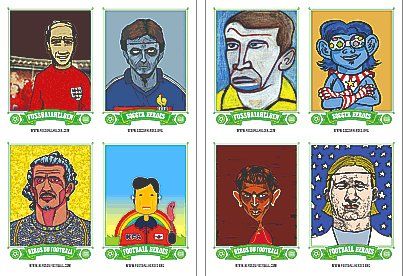 Carte collezionabili: Fussballhelden - Lenticular Postkarten Set  (64 Sticker's) – Nuovo e nell'imballaggio originale da St.Galllen venduto da elkaphone 6