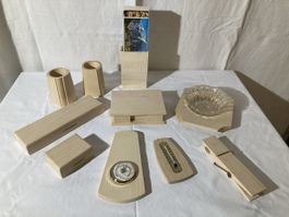 Schönes Büroset aus Holz, 10-teilig zum Bemalen, Schnitzen