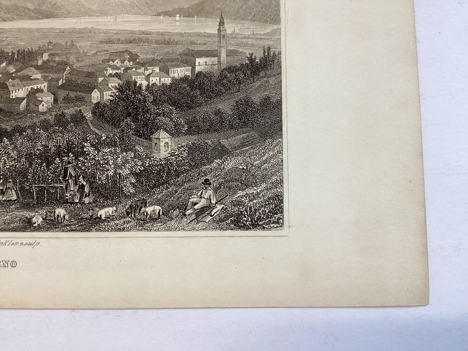 Incisioni: Original Stahlstich von  Locarno – Usato da Eglisau venduto da mar_5rn2 5