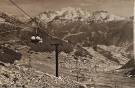 VERBIER et les Combins - Vus de Savoleyres - 1963