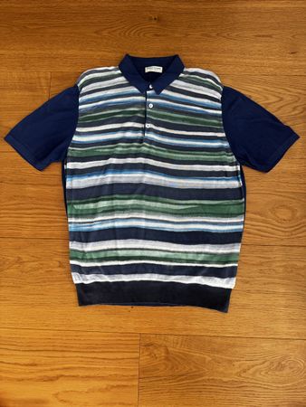 Werner Scherer Seiden-Poloshirt Gr. L