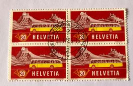 4er Block Nr.315 mit Stempel 1953 Alpine Post   