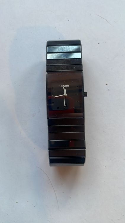 Montre Rado Jubilé Homme En Céramique Noire - Cadran Bleu/Noir - Quartz - Occasion