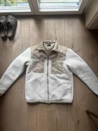 Fleecejacke beige weiss Grösse M sehr guter Zustand