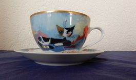 Katze  - Grosse Tasse Göbel - Rosina Wachmeister für Göbel