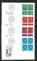 4 FDC Pro Juventute 1981 Serie Viererblöcke ET 26.11.1981