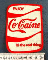 ENJOY CO-CAINE PATCH AUFNÄHER  OHNE LEIM VINTAGE