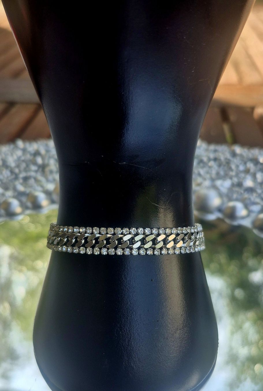 Armbänder & -reifen: Bracciale catena con strass argento – Neu (gemäss Beschreibung) aus Giubiasco von Stefaniav 1