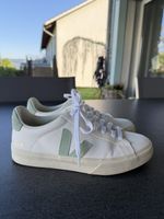 Sneaker Veja Weiss Hellgrün Grösse 40 gebrauchter Zustand
