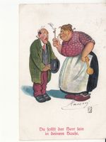 Humorkarte Herr im Haus 1931