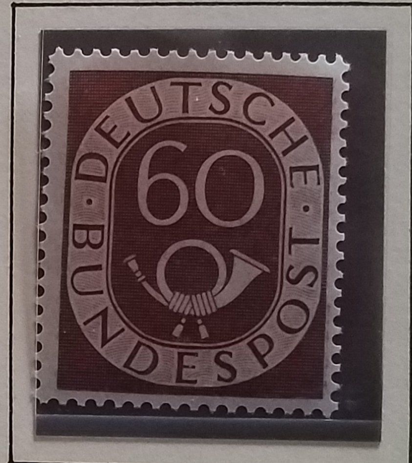 Tutti i francobolli: BRD, Nr. 135 Posthorn postfrisch Kt. 150.- – Usato da Baden venduto da Eggi
