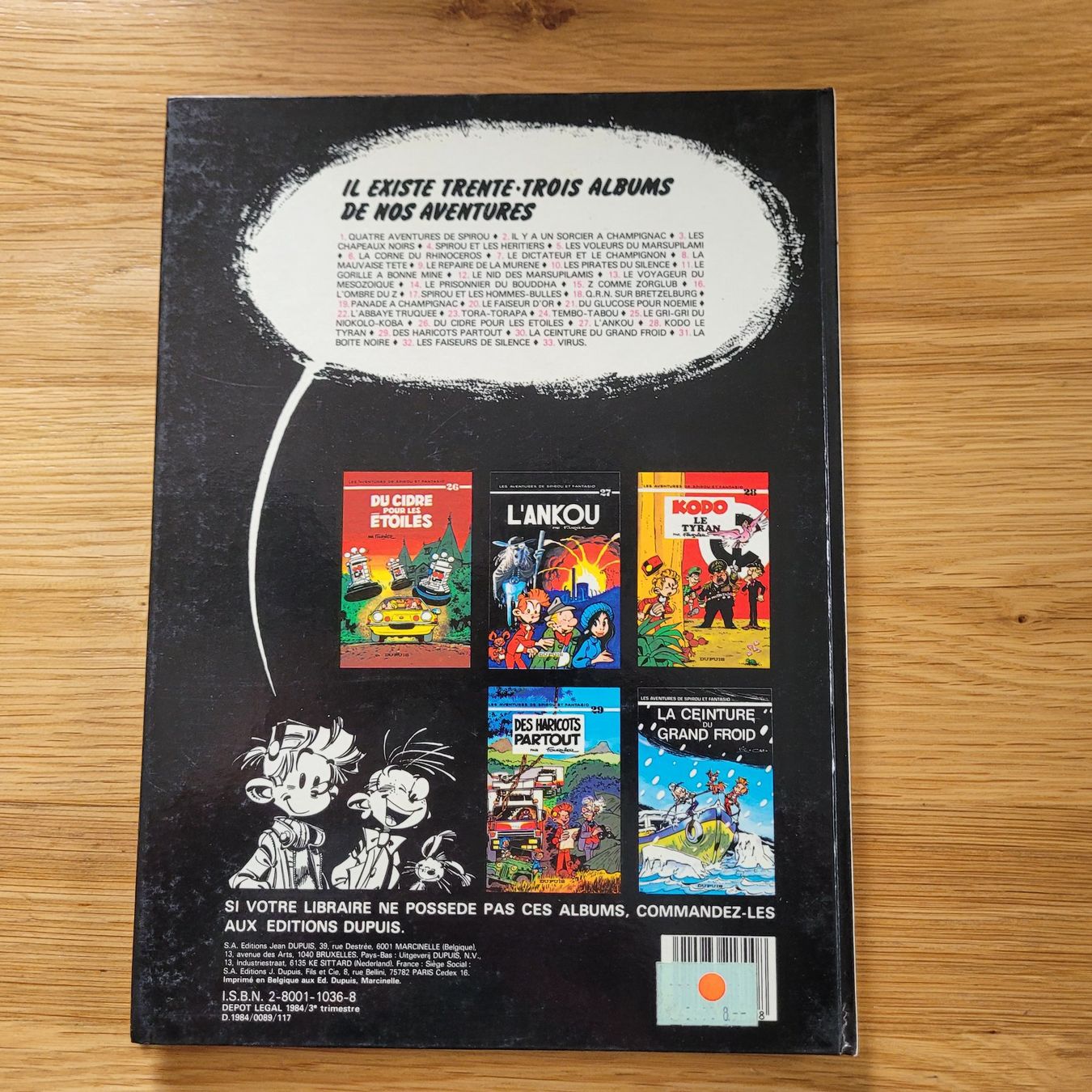Fumetti: BD EO Cotée Spirou & Fantasio Tome 33 Virus – Usato da Biel/Bienne venduto da Destockweb 3