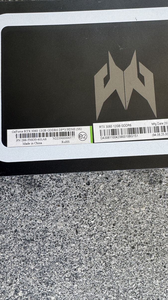 Nvidia Grafikkarten: Grafikkarte Rtx 3060 – Defekt aus Neuendorf von B.Bolliger 1