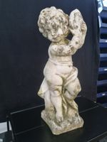 Gartenfigur "Putte" aus Steinguss, Höhe 60 cm
