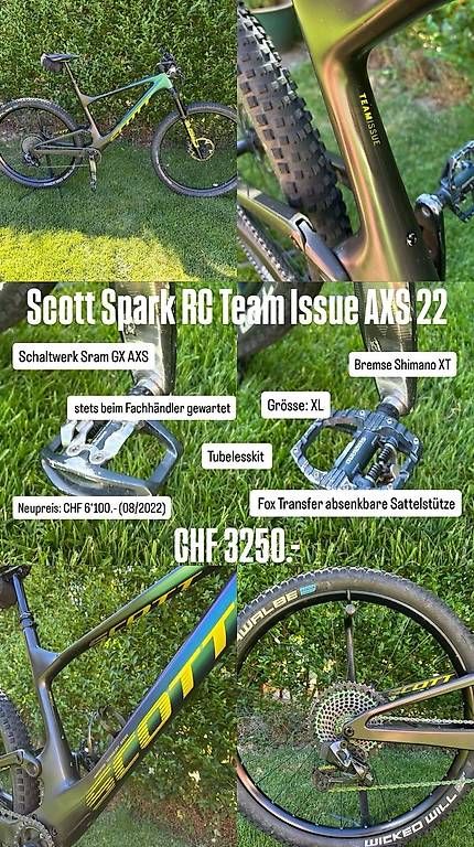 Biciclette: Neuwertiges Mountainbike Scott Spark – Usato da Menznau venduto da pkr_ngk6