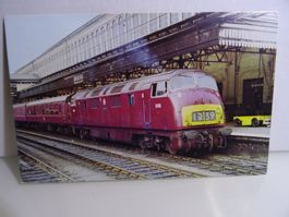 Postcard Diesel Lok BR Class"Warship" D838 "RAPID" 9.8.1967
