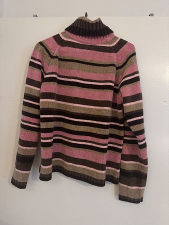 Warmer Pulli mit Streifen, Grösse S / M, kuschelig weich!